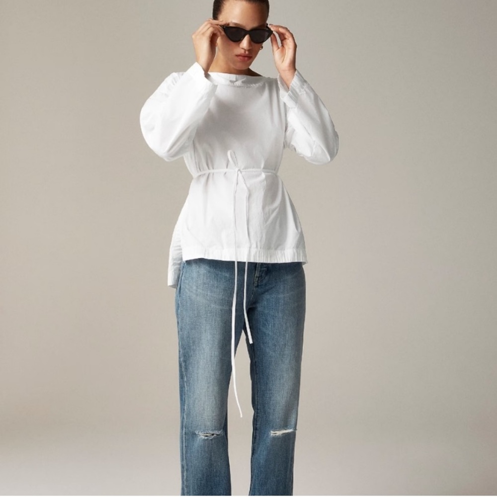 NWT J. crew Ciel Top in Cotton Poplin - Size S